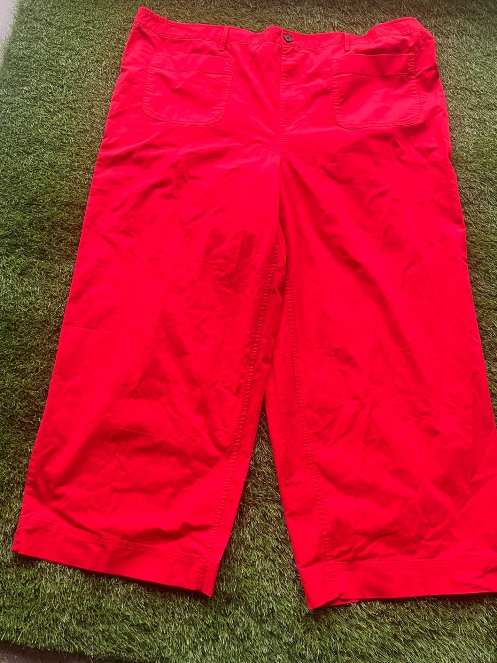 Women's Bright Red Casual Pants
